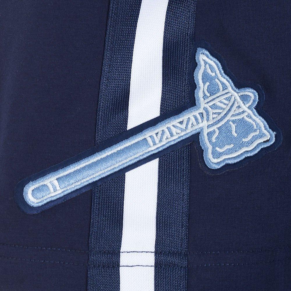 Pro Standard Atlanta Braves Country Club Striped Short Sleeve Tee-Navy - NAVY Thumbnail View 5