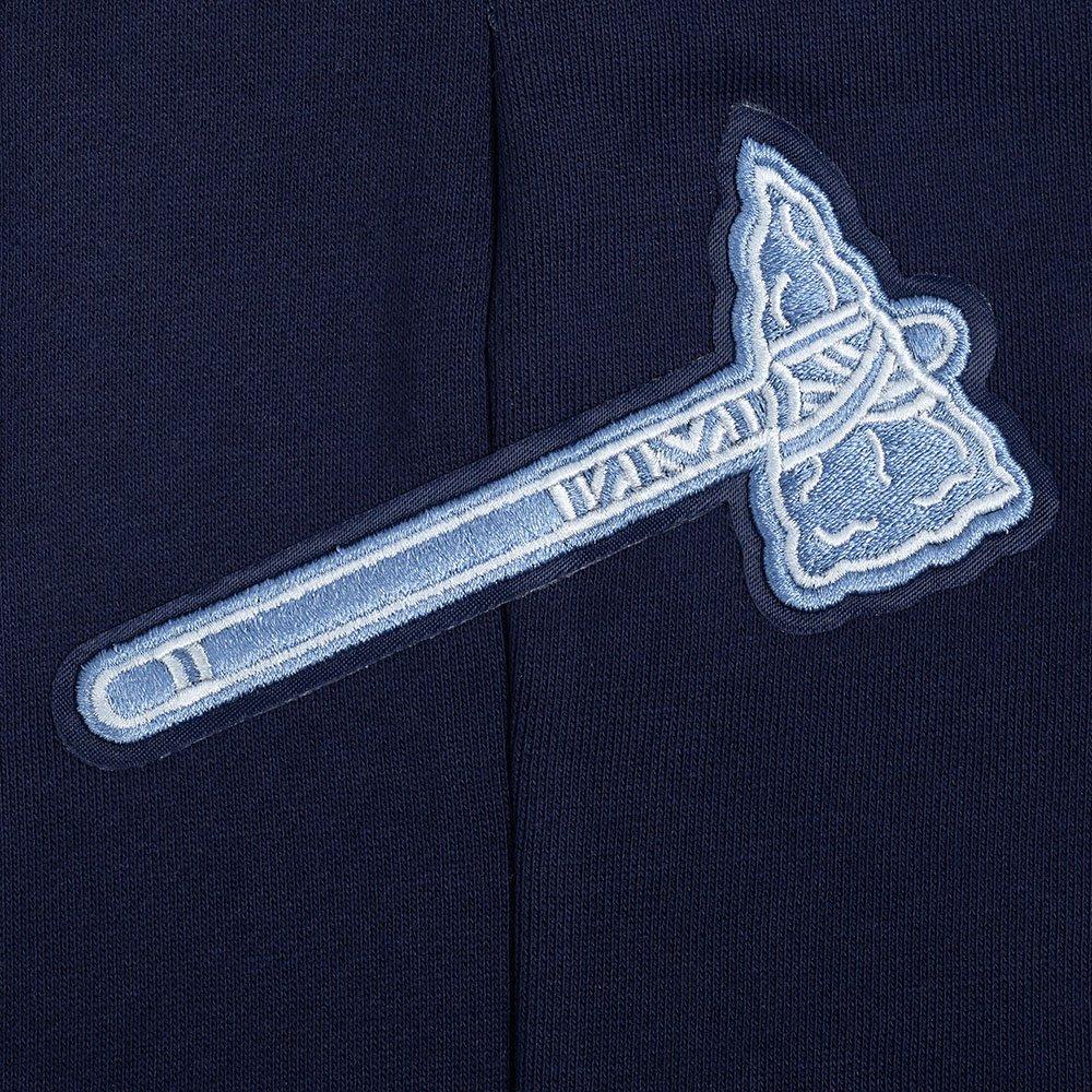 Pro Standard Atlanta Braves Country Club Fleece Shorts-Navy - NAVY Thumbnail View 5