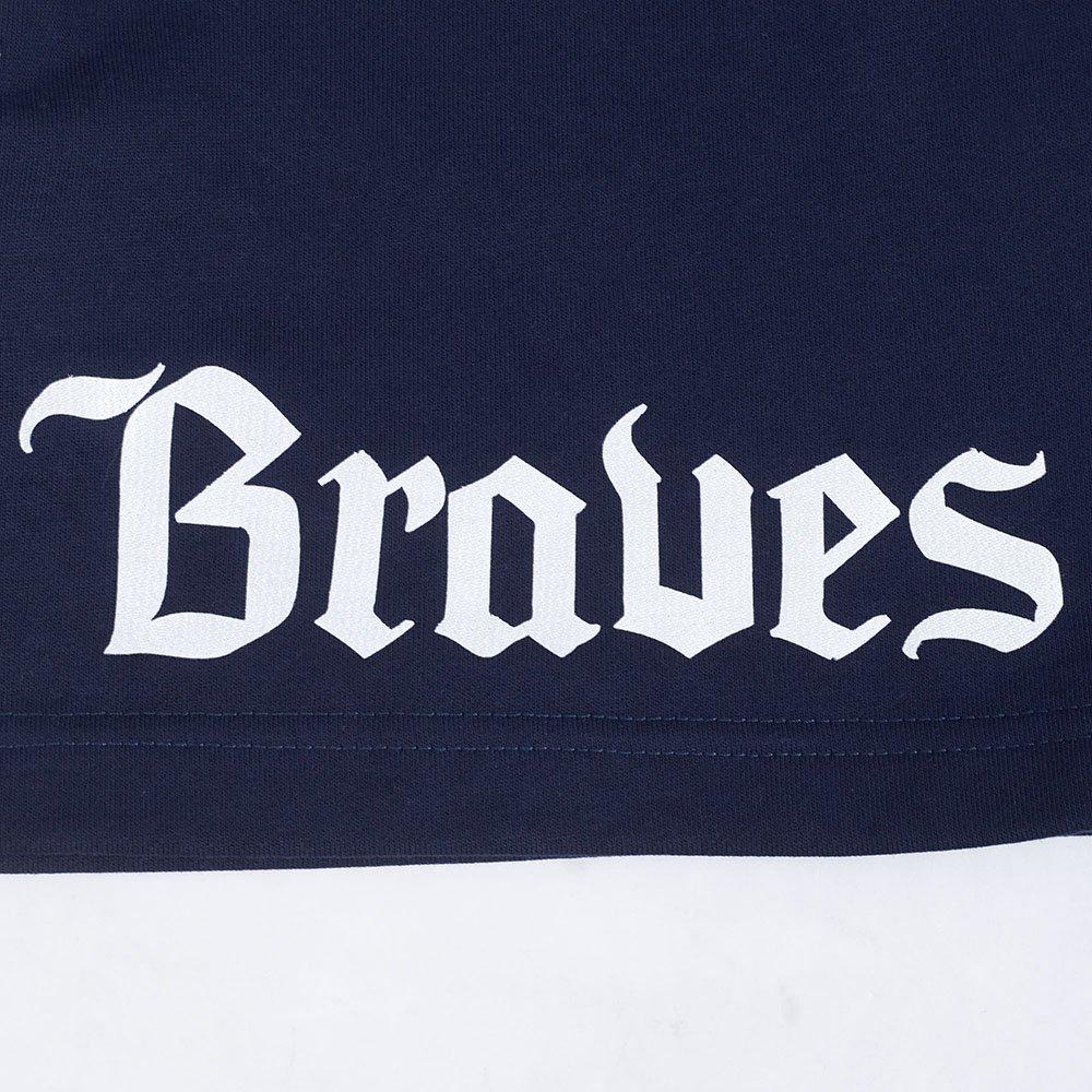 Pro Standard Atlanta Braves Country Club Fleece Shorts-Navy - NAVY Thumbnail View 7