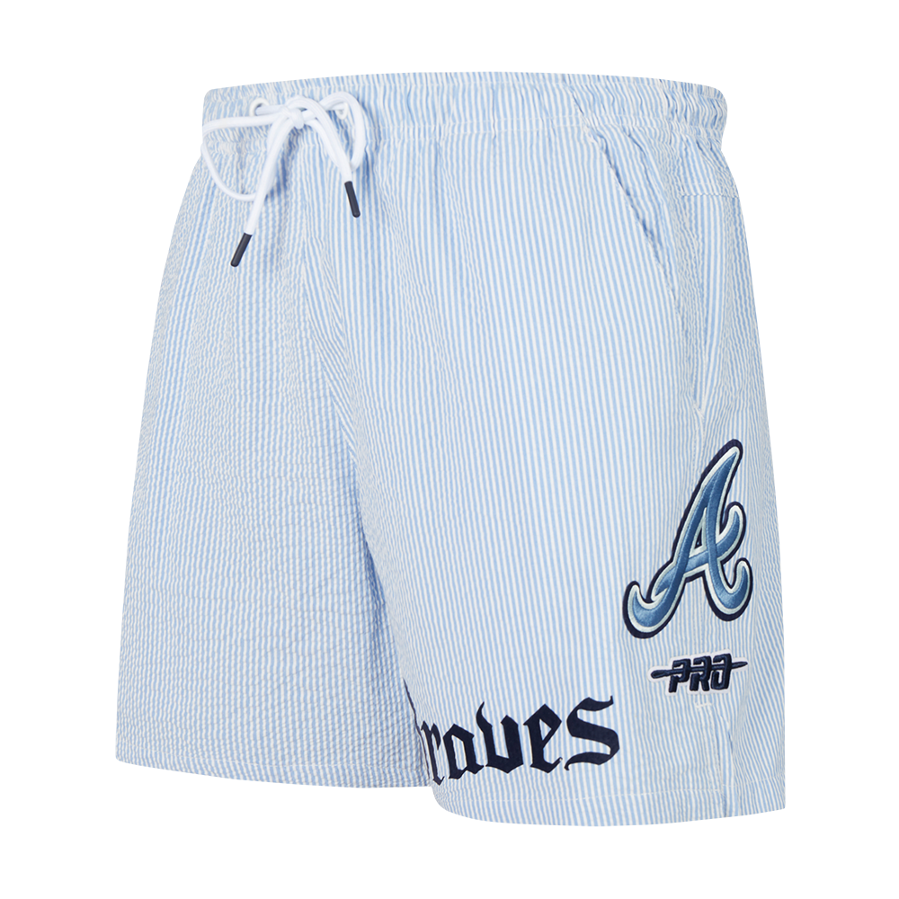 Pro Standard Atlanta Braves Country Club Shorts-Light Blue - LT BLUE Thumbnail View 1
