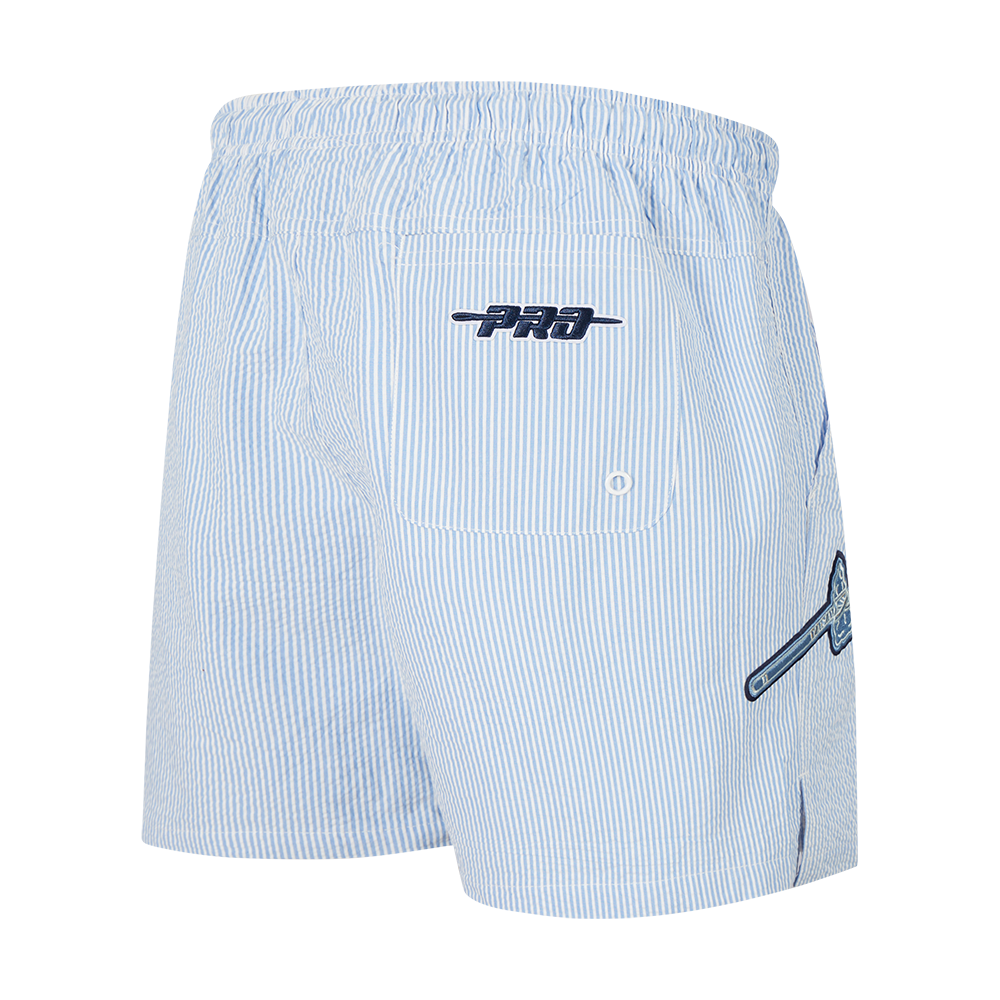 Pro Standard Atlanta Braves Country Club Shorts-Light Blue - LT BLUE Thumbnail View 2