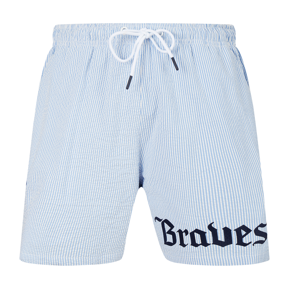 Pro Standard Atlanta Braves Country Club Shorts-Light Blue - LT BLUE Thumbnail View 3