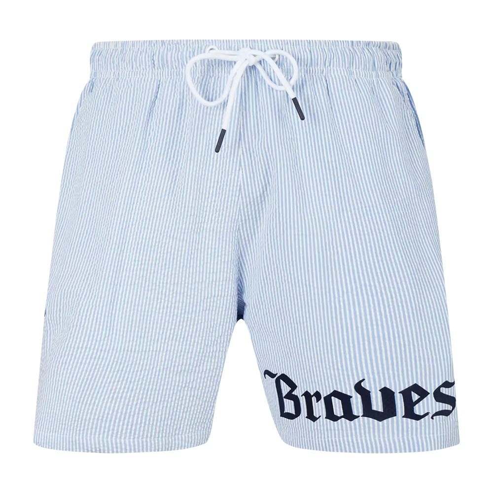 Pro Standard Atlanta Braves Country Club Shorts-Light Blue - LT BLUE