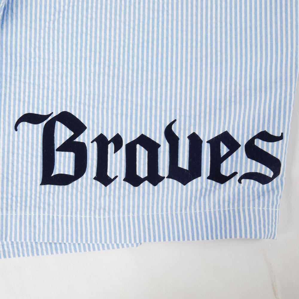 Pro Standard Atlanta Braves Country Club Shorts-Light Blue - LT BLUE Thumbnail View 5