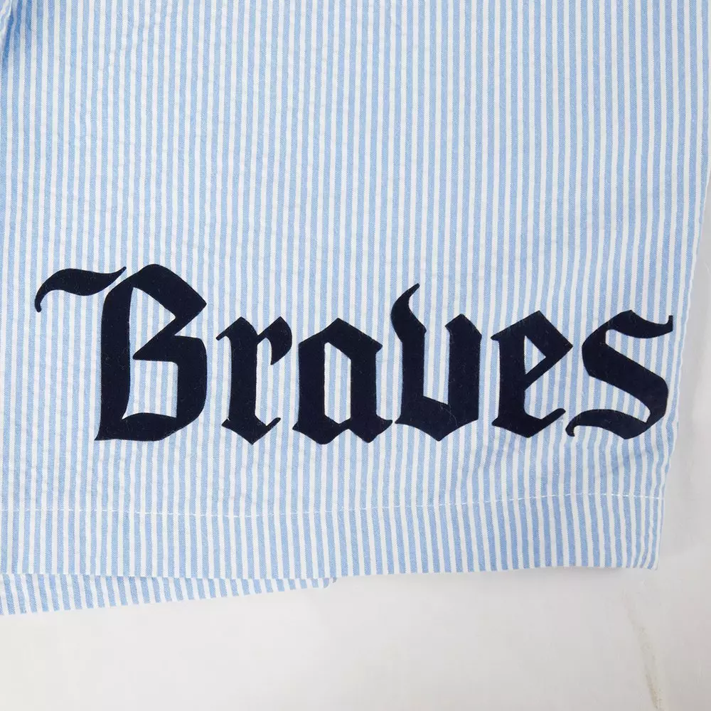 Pro Standard Atlanta Braves Country Club Shorts-Light Blue - LT BLUE