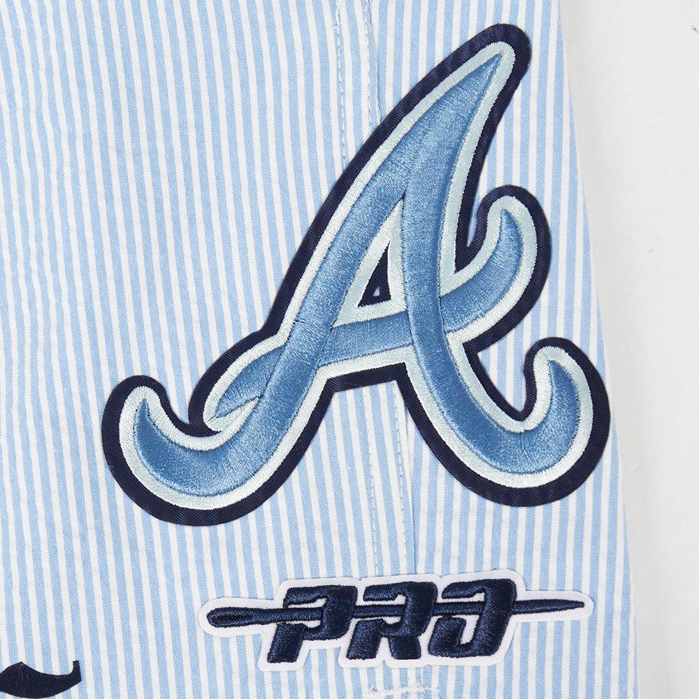 Pro Standard Atlanta Braves Country Club Shorts-Light Blue - LT BLUE Thumbnail View 6