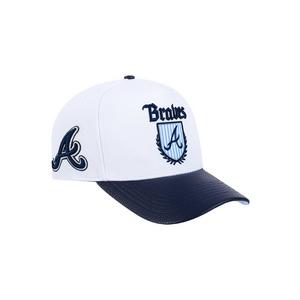 Pro Standard Atlanta Braves Country Club Snapback Hat-White