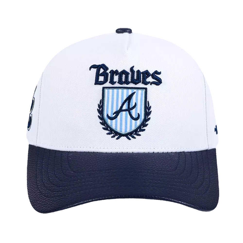 Pro Standard Atlanta Braves Country Club Snapback Hat-White - WHITE