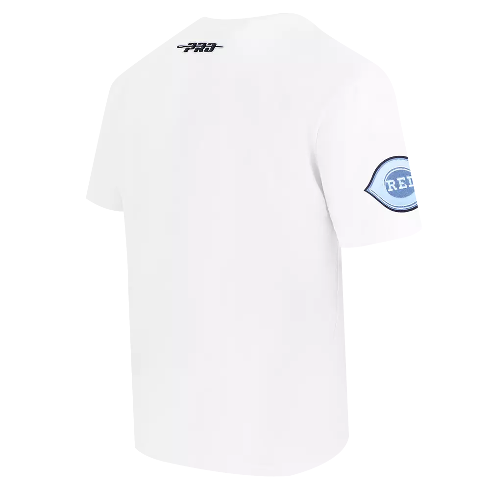 Pro Standard Cincinnati Reds Country Club Short Sleeve Tee-White - WHITE