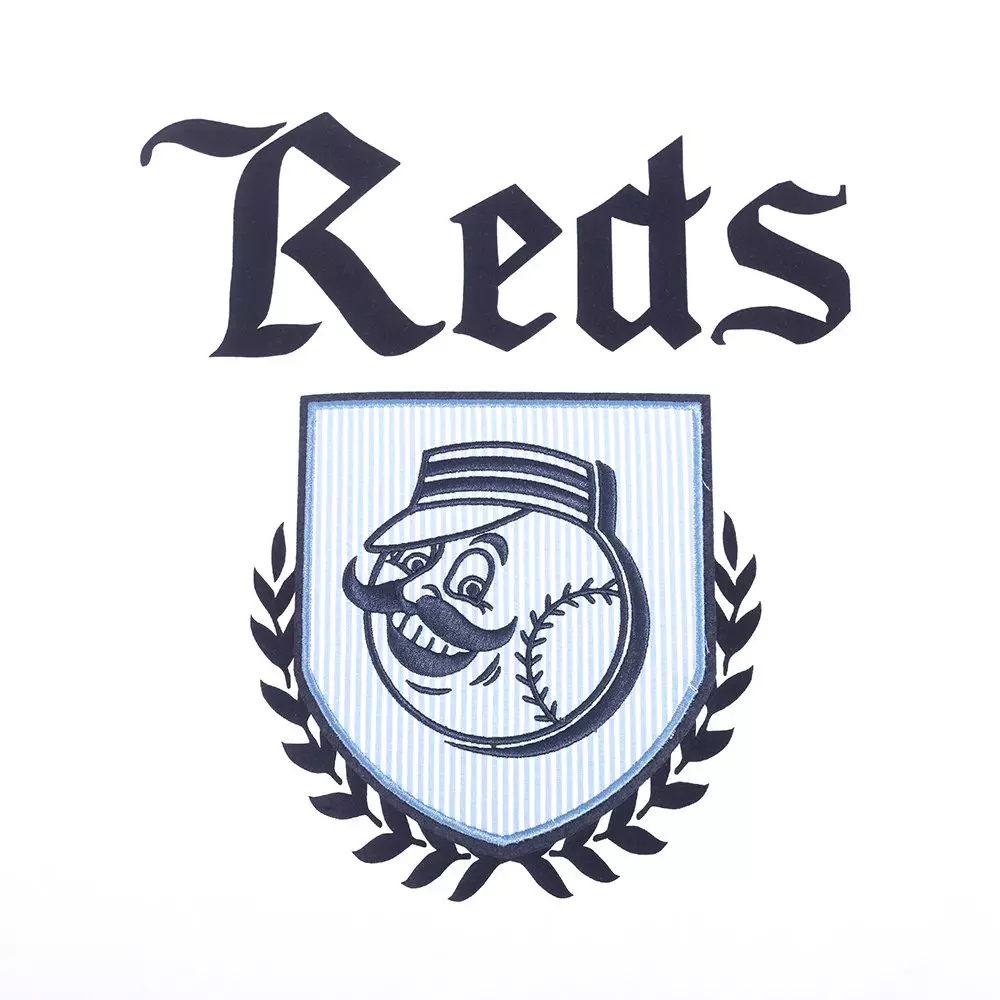 Pro Standard Cincinnati Reds Country Club Short Sleeve Tee-White - WHITE