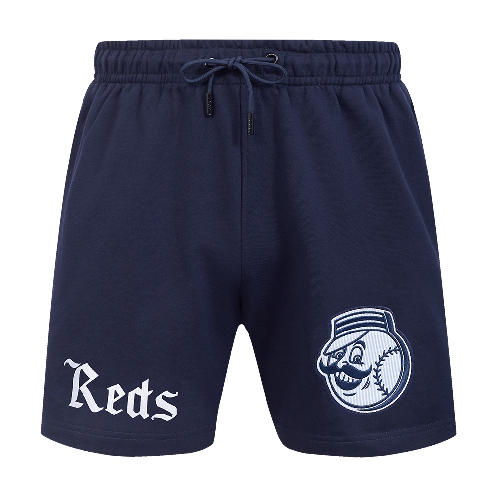 Pro Standard Cincinnati Reds Country Club Fleece Shorts-Navy - NAVY Thumbnail View 1