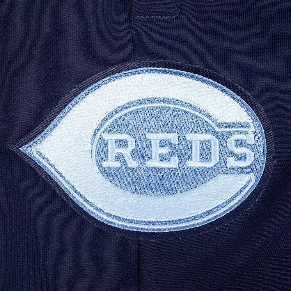 Pro Standard Cincinnati Reds Country Club Fleece Shorts-Navy - NAVY