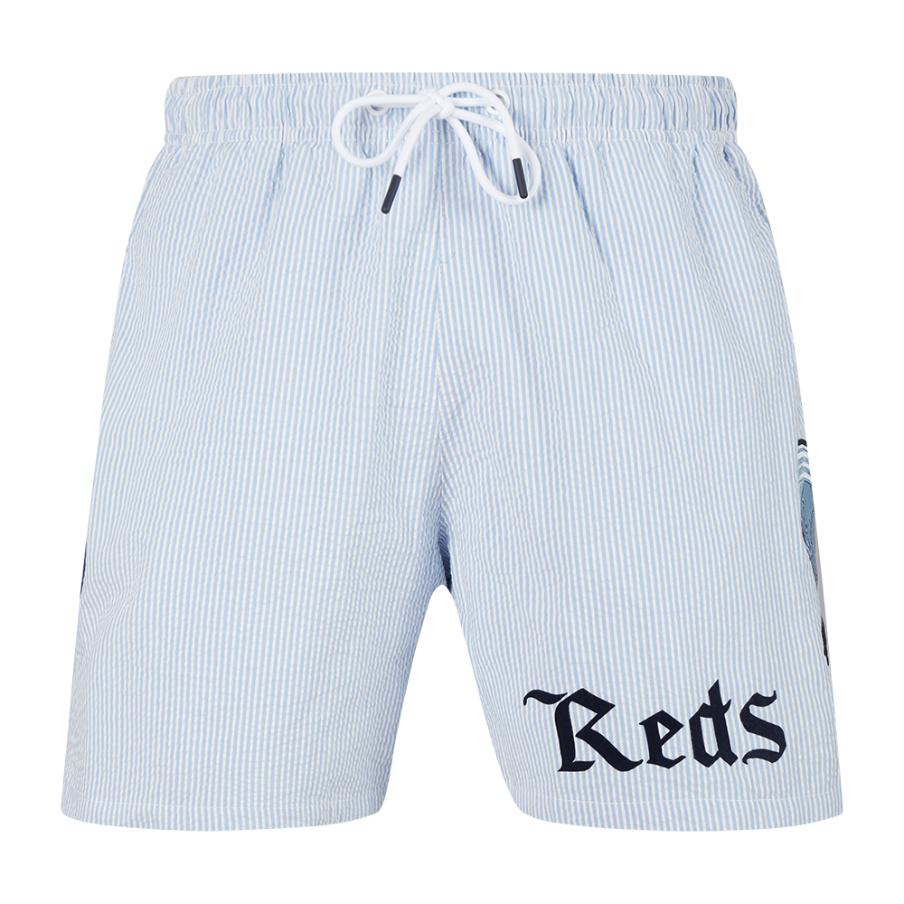 Pro Standard Cincinnati Reds Country Club Shorts-Light Blue - LT BLUE Thumbnail View 3
