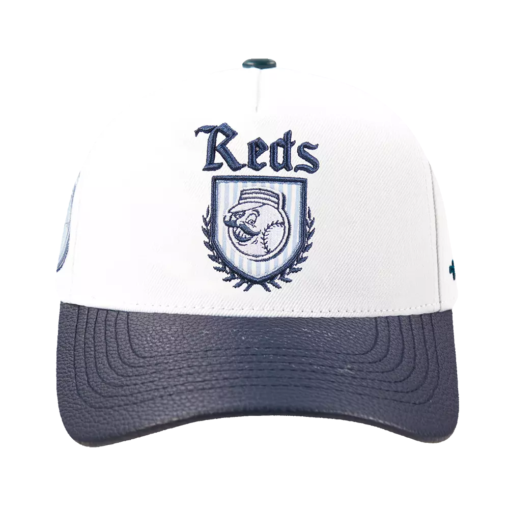 Pro Standard Cincinnati Reds Country Club Snapback Hat-White - WHITE