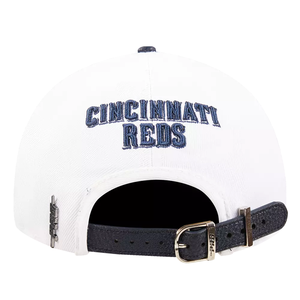 Pro Standard Cincinnati Reds Country Club Snapback Hat-White - WHITE