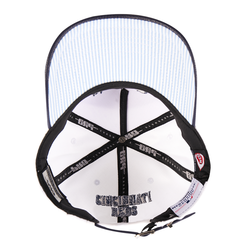 Pro Standard Cincinnati Reds Country Club Snapback Hat-White