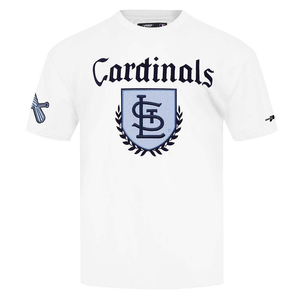 Pro Standard St. Louis Cardinals Country Club Short Sleeve Tee-White - WHITE Thumbnail View 1