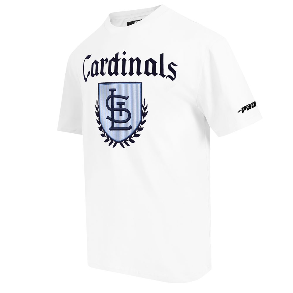 Pro Standard St. Louis Cardinals Country Club Short Sleeve Tee-White - WHITE Thumbnail View 3