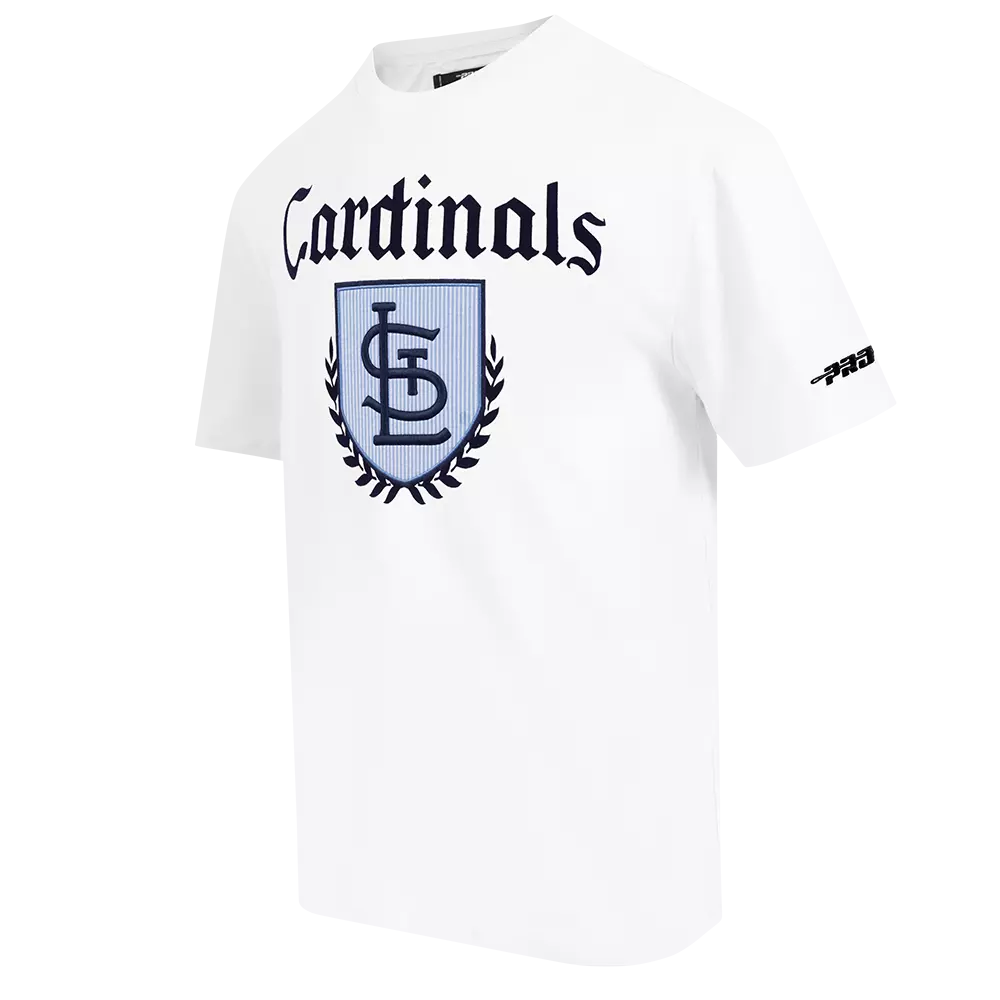 Pro Standard St. Louis Cardinals Country Club Short Sleeve Tee-White - WHITE