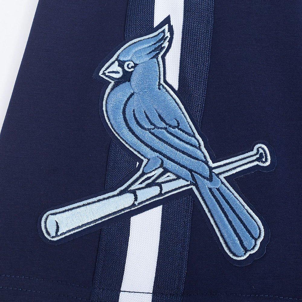 Pro Standard St. Louis Cardinals Country Club Striped Short Sleeve Tee-Navy - NAVY Thumbnail View 5