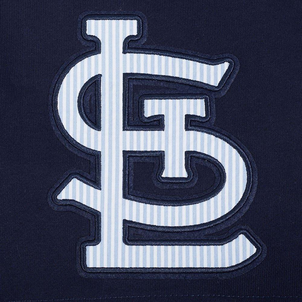 Pro Standard St. Louis Cardinals Country Club Fleece Shorts-Navy - NAVY Thumbnail View 5