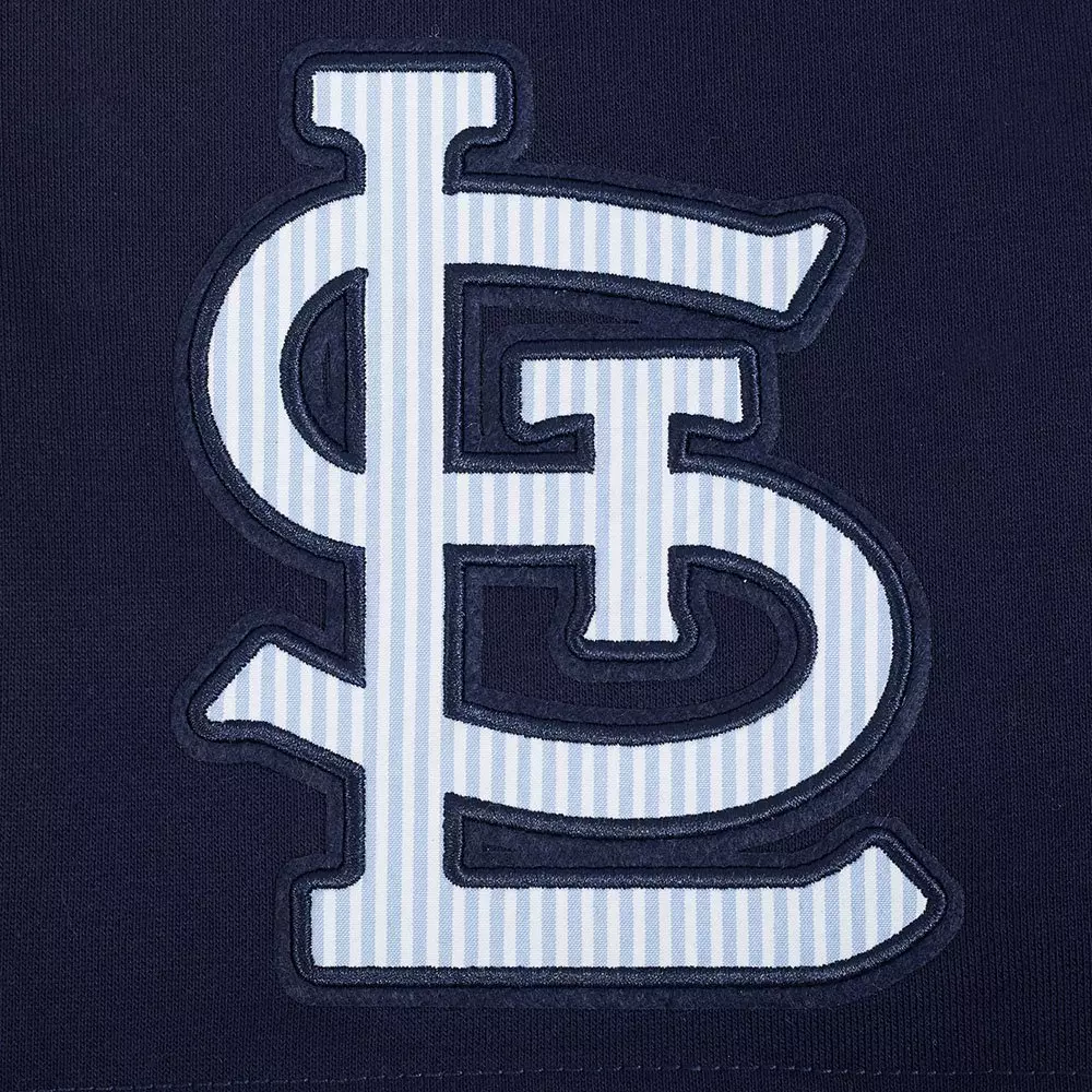 Pro Standard St. Louis Cardinals Country Club Fleece Shorts-Navy - NAVY