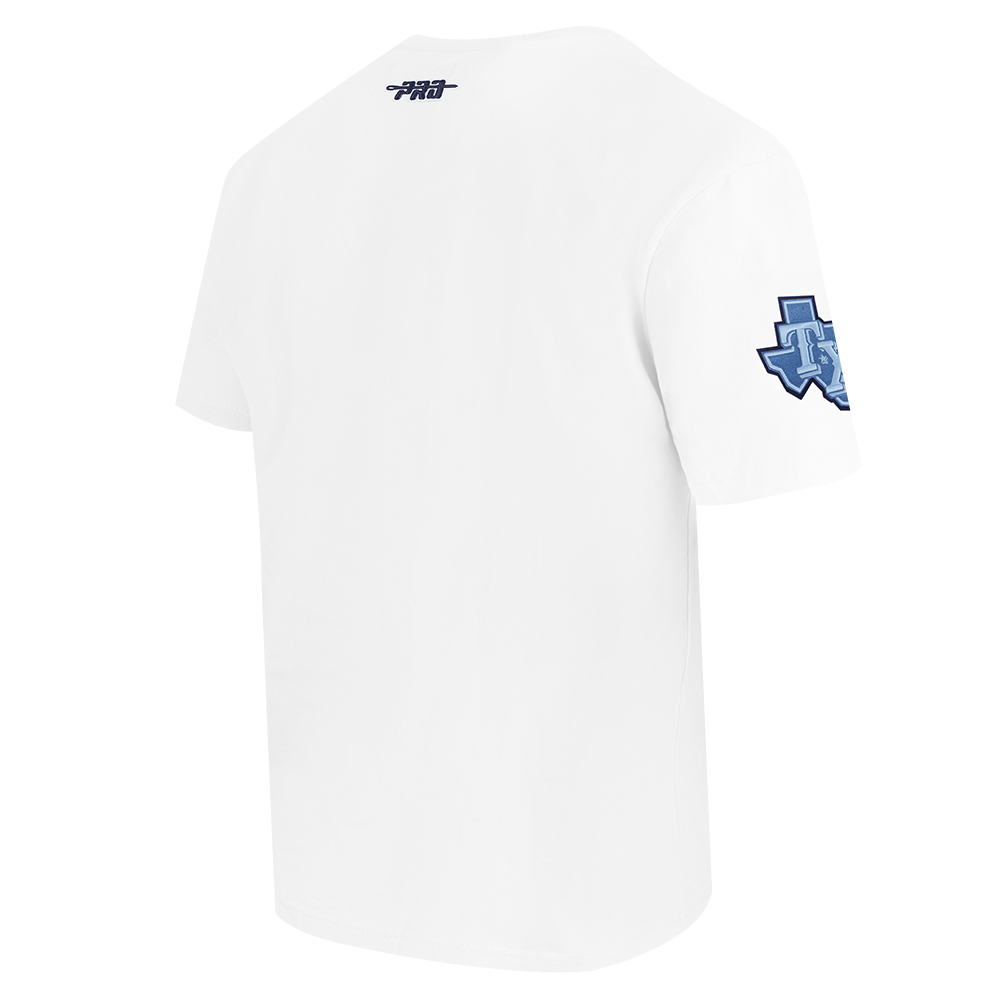 Pro Standard Texas Rangers Country Club Short Sleeve Tee-White - WHITE Thumbnail View 4