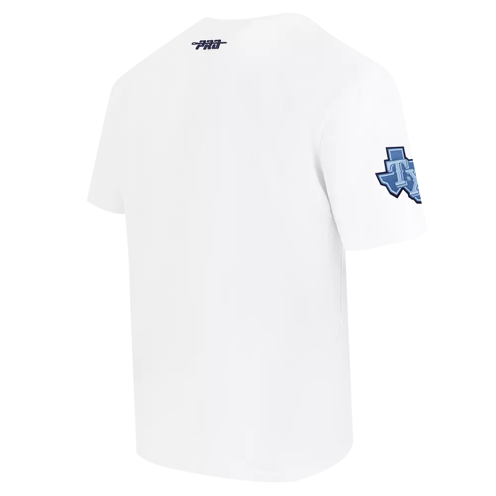 Pro Standard Texas Rangers Country Club Short Sleeve Tee-White - WHITE