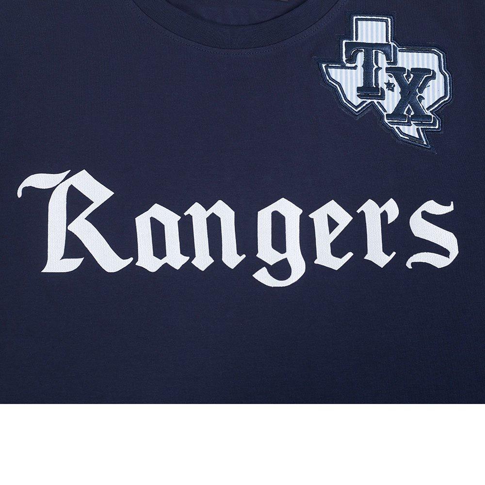 Pro Standard Texas Rangers Country Club Striped Short Sleeve Tee-Navy - NAVY Thumbnail View 5