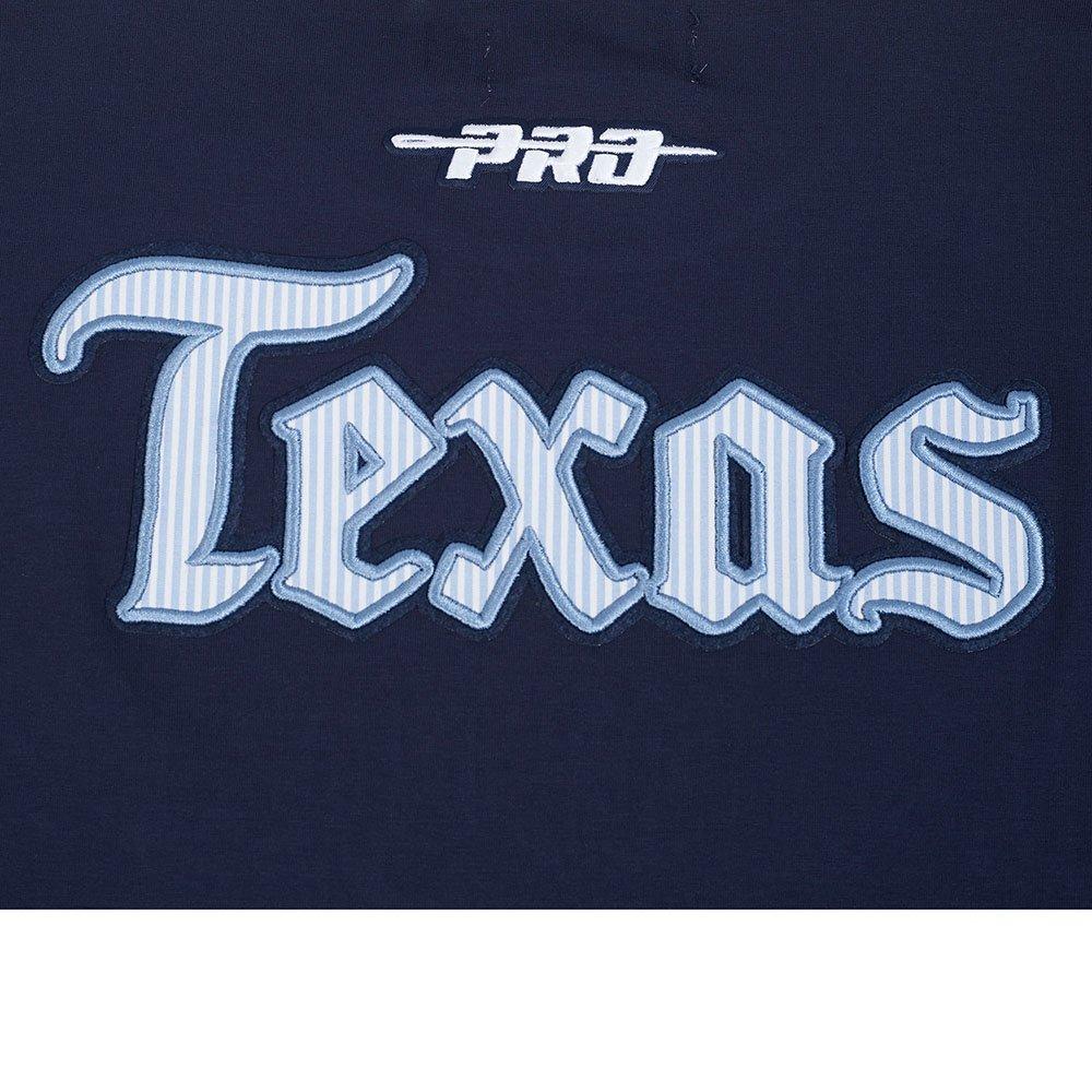 Pro Standard Texas Rangers Country Club Striped Short Sleeve Tee-Navy - NAVY Thumbnail View 6