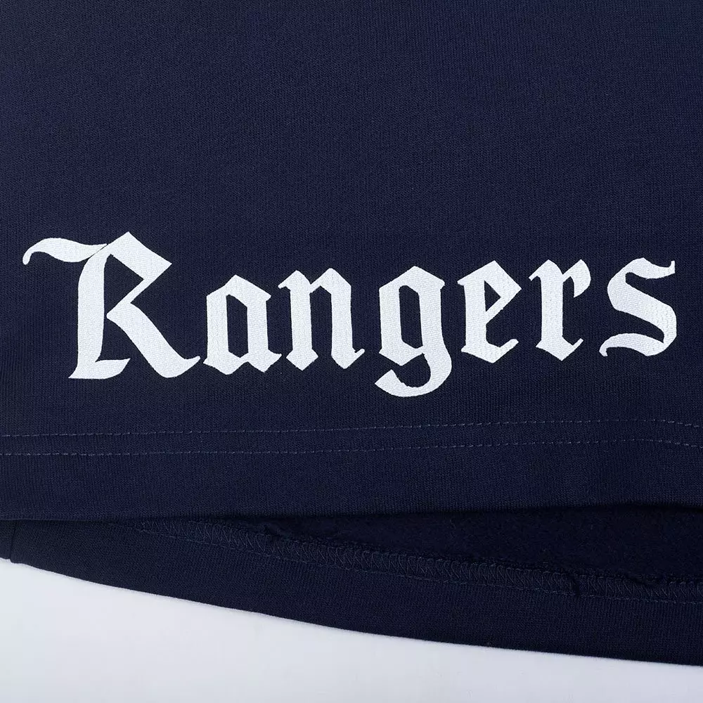 Pro Standard Texas Rangers Country Club Fleece Shorts-Navy - NAVY