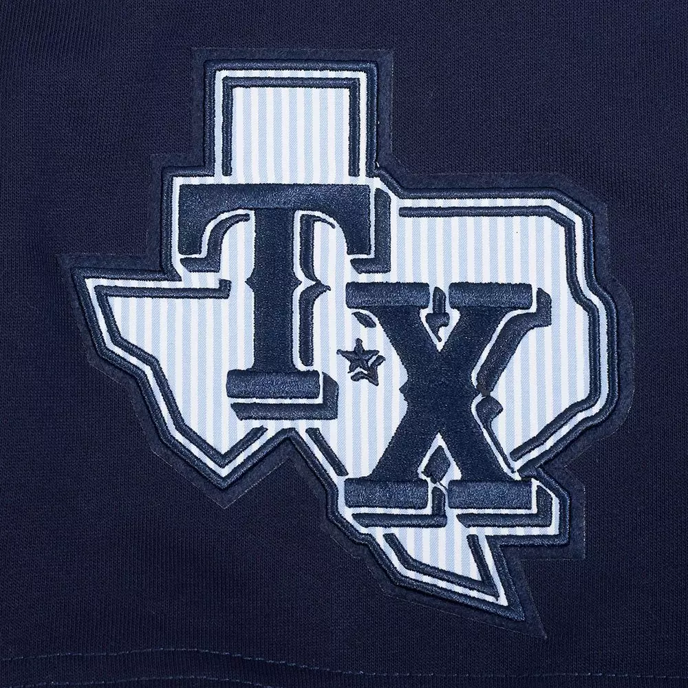 Pro Standard Texas Rangers Country Club Fleece Shorts-Navy - NAVY