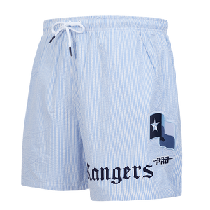 Pro Standard Texas Rangers Country Club Shorts-Light Blue