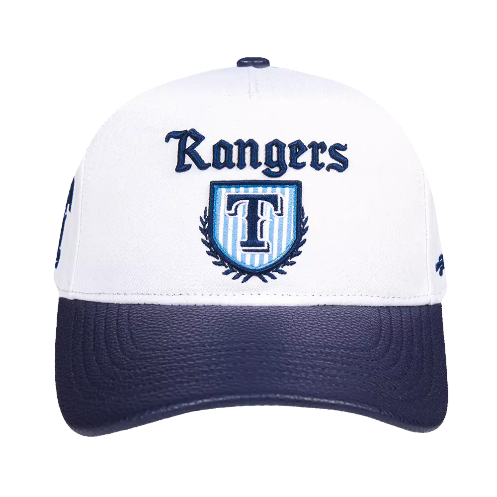 Pro Standard Texas Rangers Country Club Snapback Hat-White - WHITE