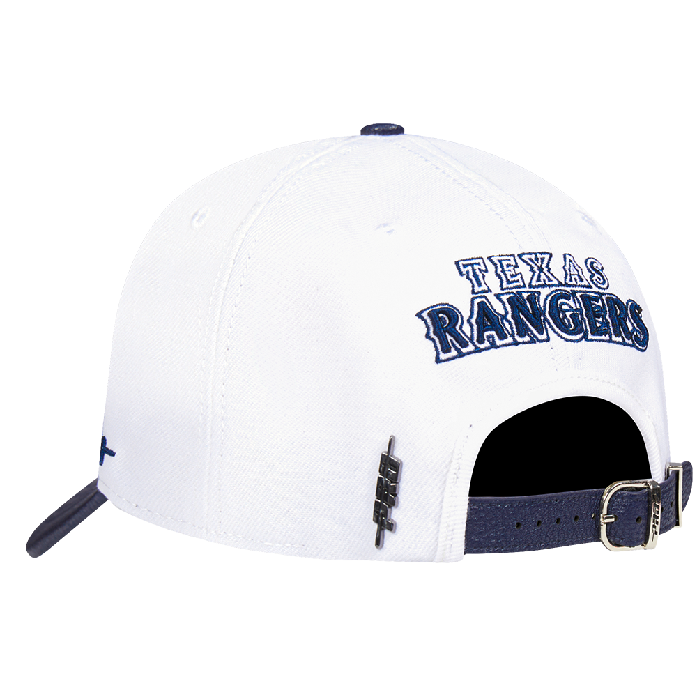 Pro Standard Texas Rangers Country Club Snapback Hat-White
