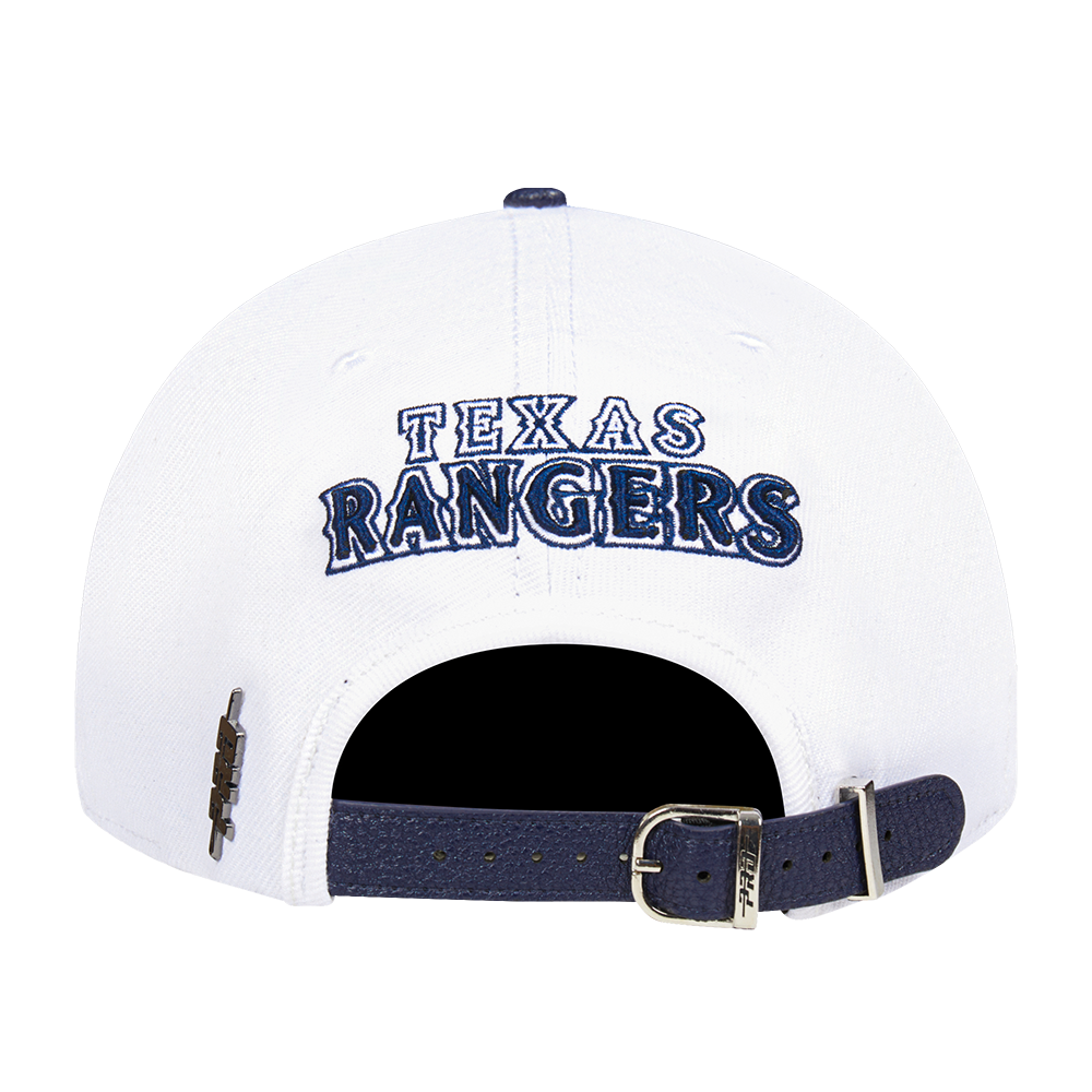 Pro Standard Texas Rangers Country Club Snapback Hat-White