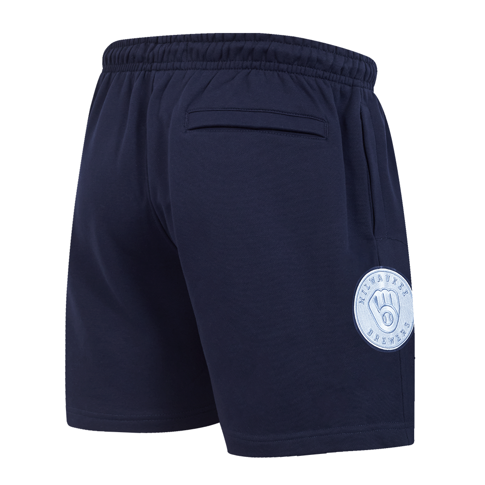 Pro Standard Milwaukee Brewers Country Club Fleece Shorts-Navy - NAVY Thumbnail View 4