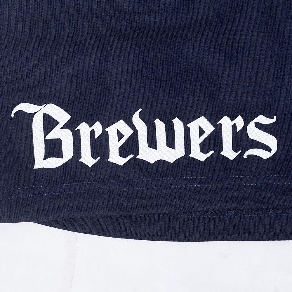 Pro Standard Milwaukee Brewers Country Club Fleece Shorts-Navy - NAVY Thumbnail View 5