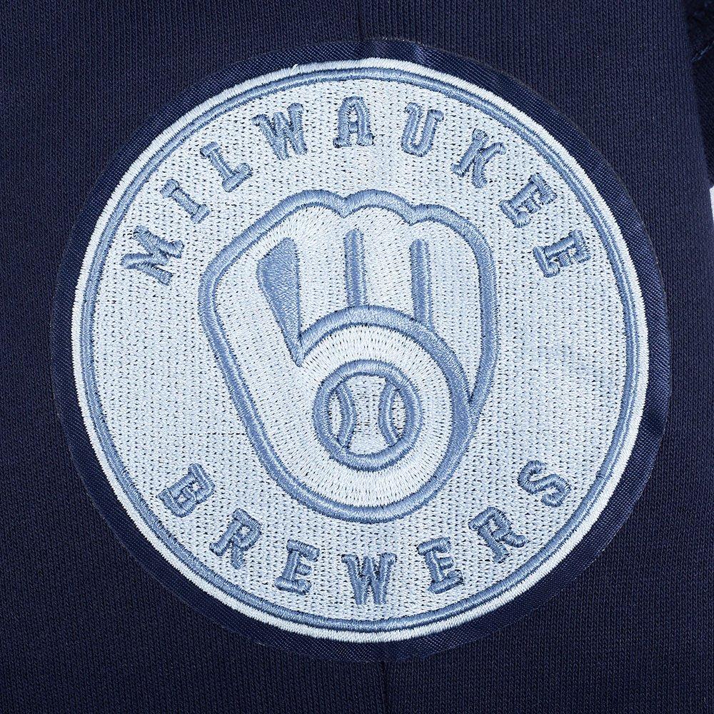 Pro Standard Milwaukee Brewers Country Club Fleece Shorts-Navy - NAVY Thumbnail View 7