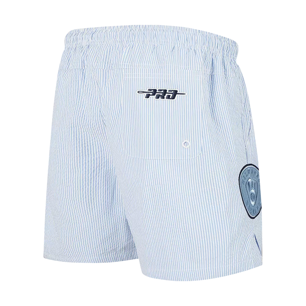 Pro Standard Milwaukee Brewers Country Club Shorts-Light Blue - LT BLUE