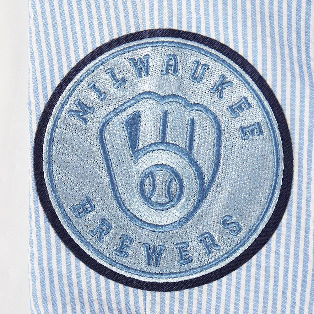 Pro Standard Milwaukee Brewers Country Club Shorts-Light Blue - LT BLUE Thumbnail View 5