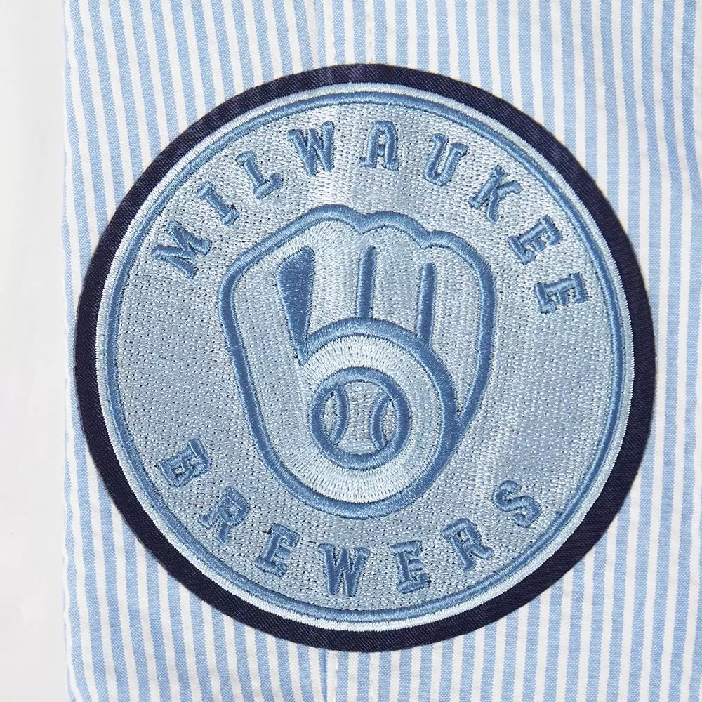 Pro Standard Milwaukee Brewers Country Club Shorts-Light Blue - LT BLUE