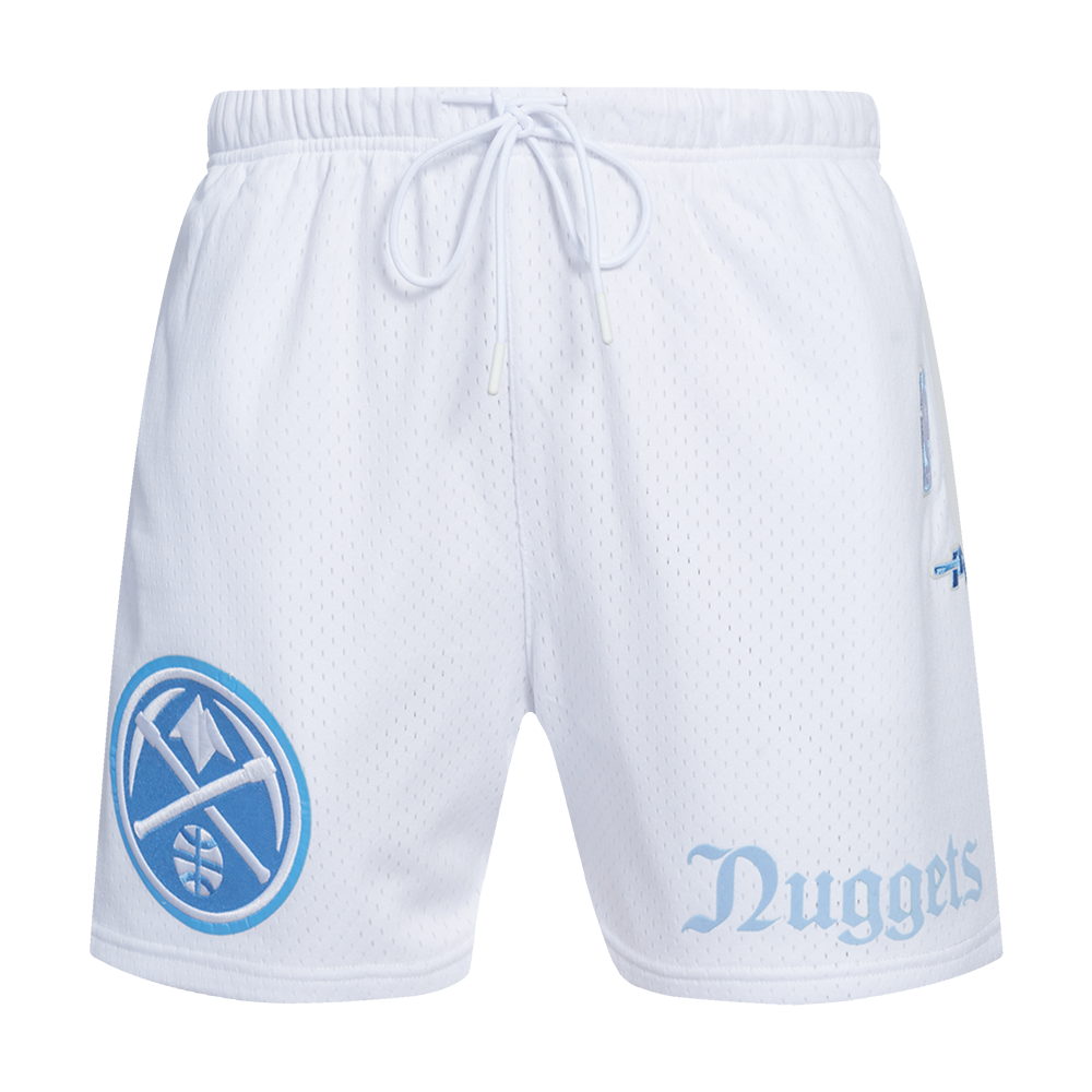 Pro Standard Men's Denver Nuggets Mesh Shorts-White - WHITE Thumbnail View 1