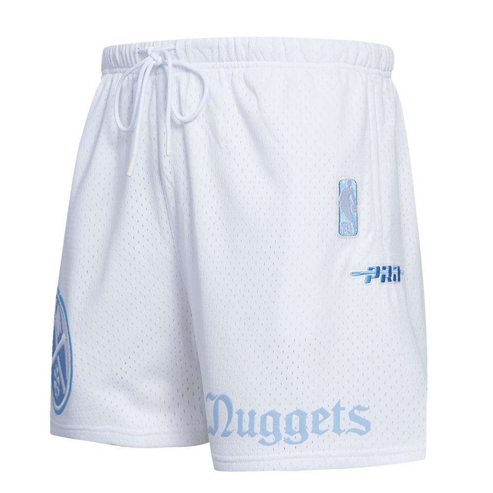 Pro Standard Men's Denver Nuggets Mesh Shorts-White - WHITE Thumbnail View 3