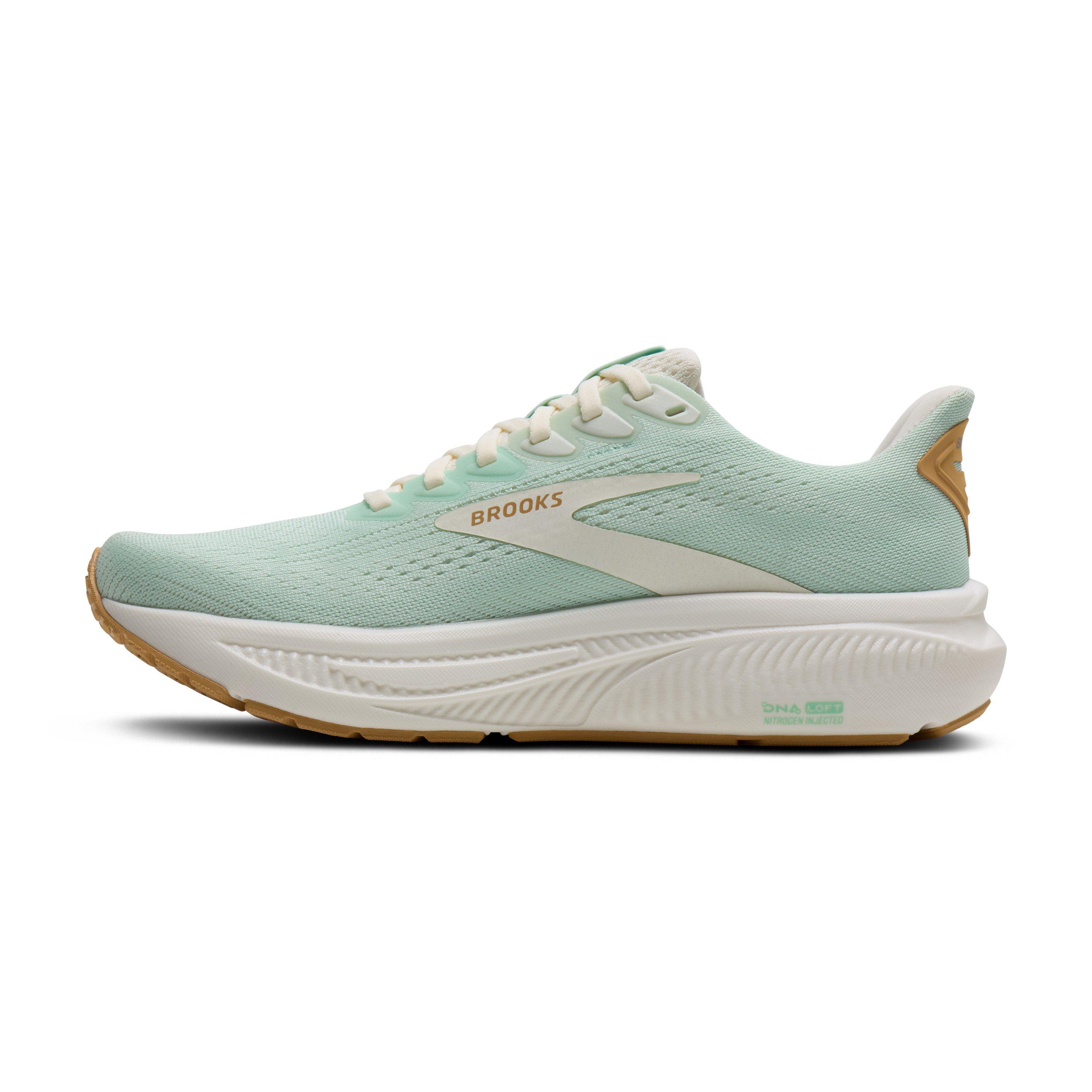 Brooks Ghost 17 "Honeydew/Coconut/Taffy" Women's Running Shoe - LT GREEN Thumbnail View 3