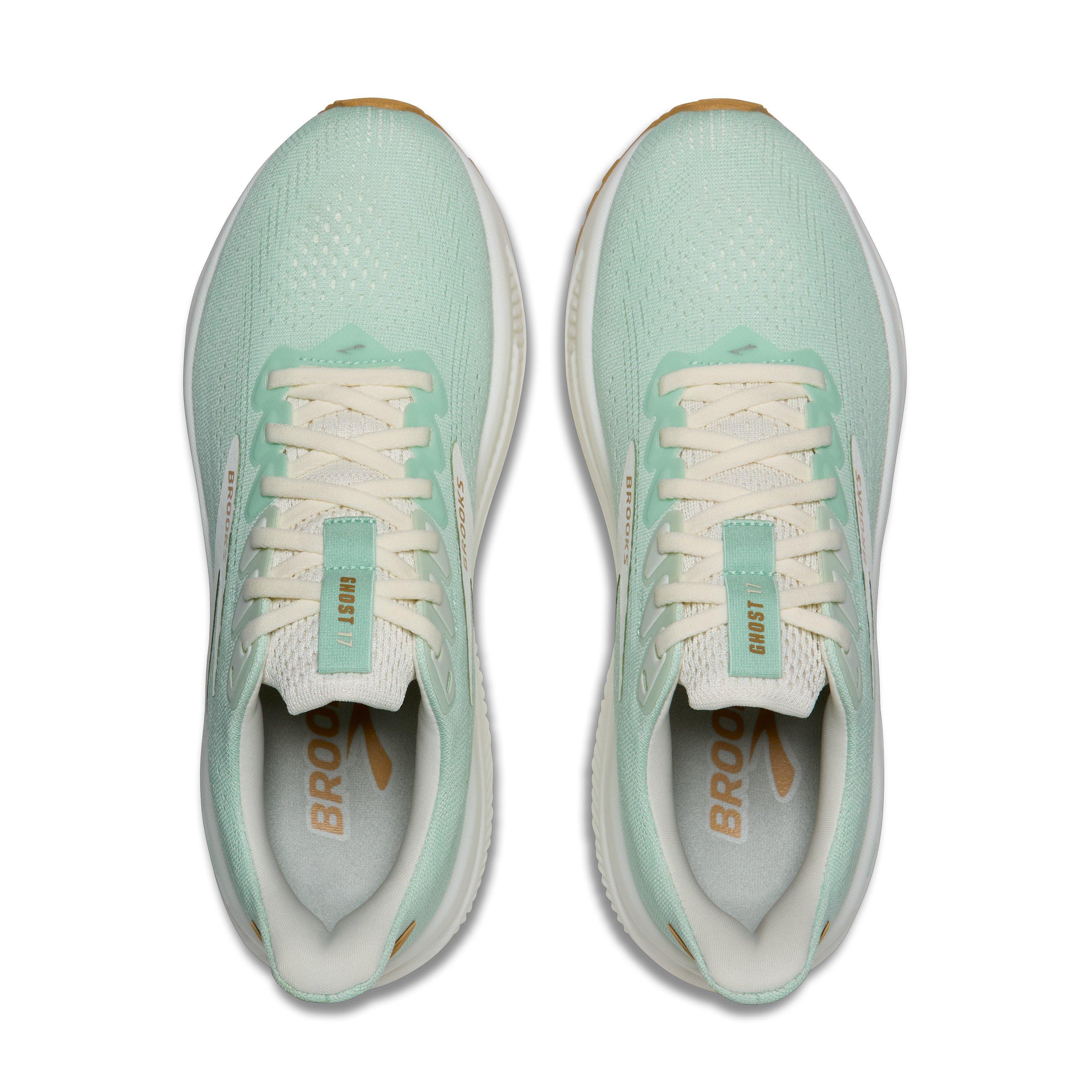 Brooks Ghost 17 "Honeydew/Coconut/Taffy" Women's Running Shoe - LT GREEN Thumbnail View 5