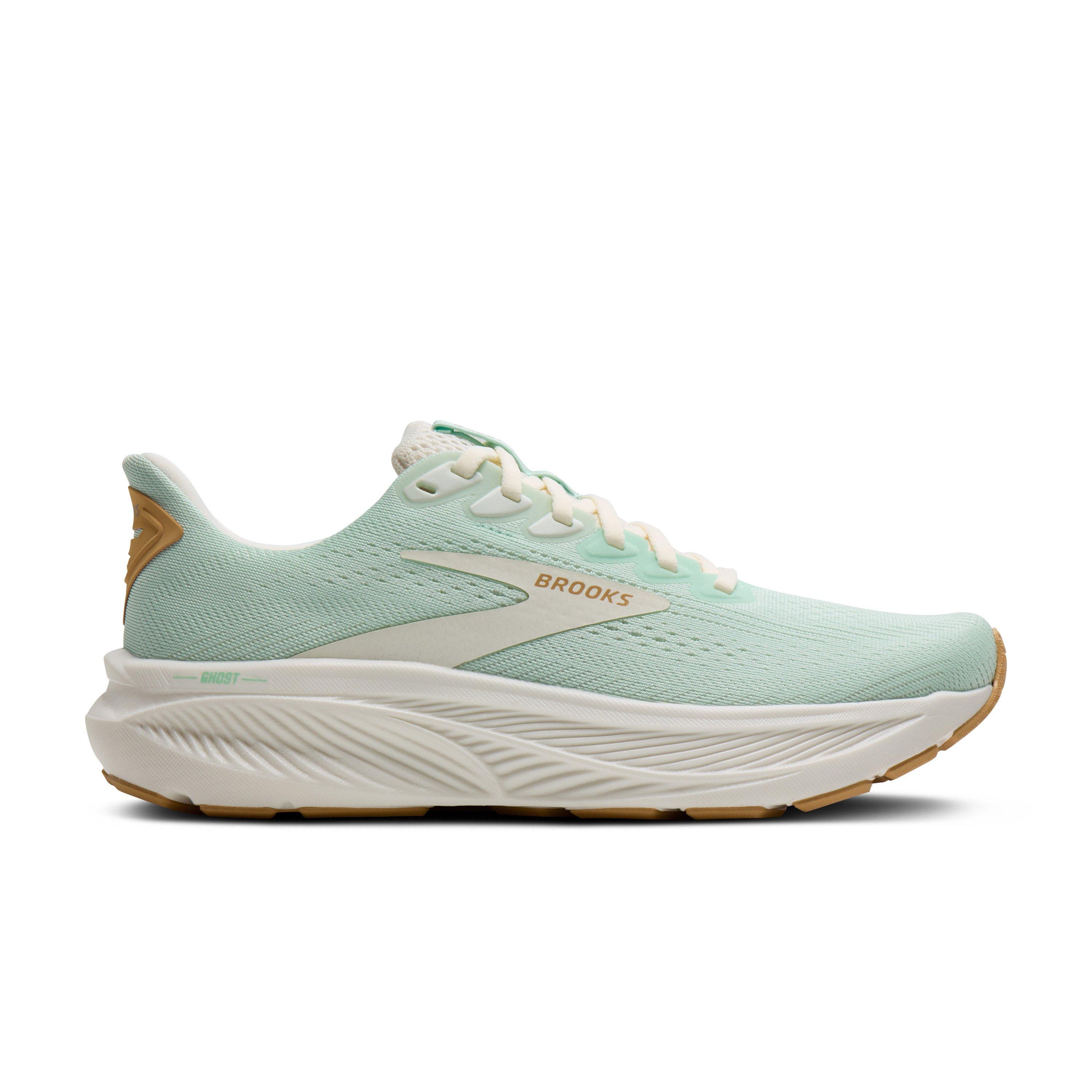 Brooks Ghost 17 "Honeydew/Coconut/Taffy" Women's Running Shoe - LT GREEN Thumbnail View 1