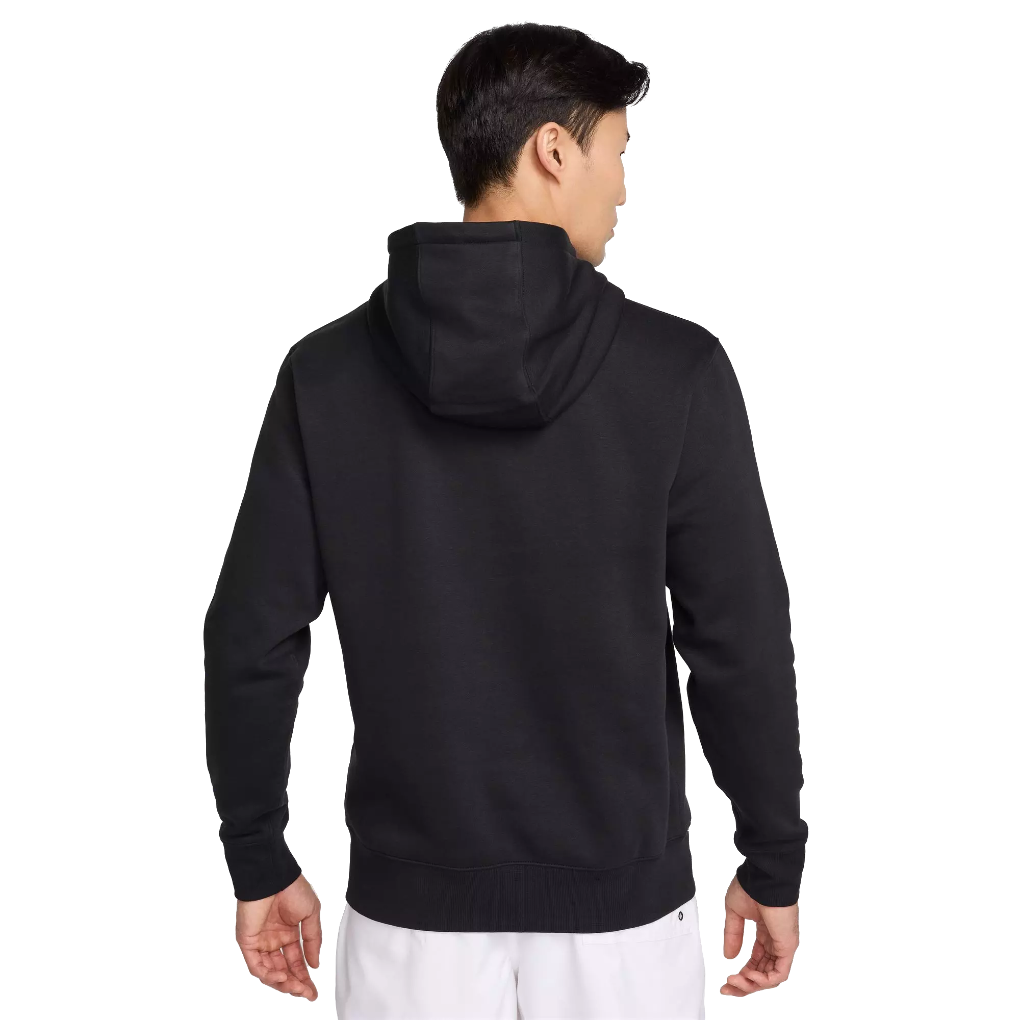 Nike Men's Club Pull-Over Fleece Hoodie - Black - BLACK