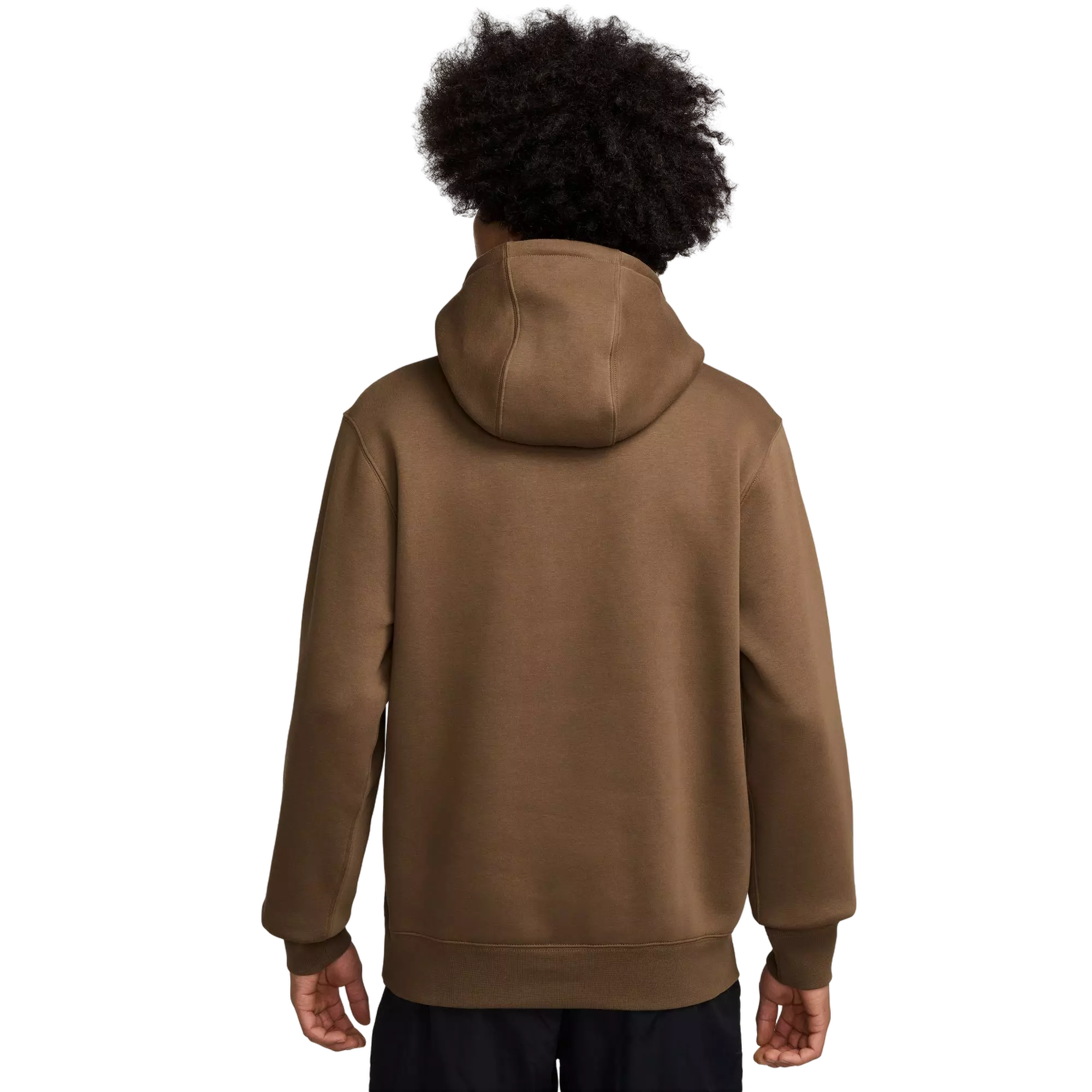 Nike Men's Club Fleece Pullover Hoodie - BROWN