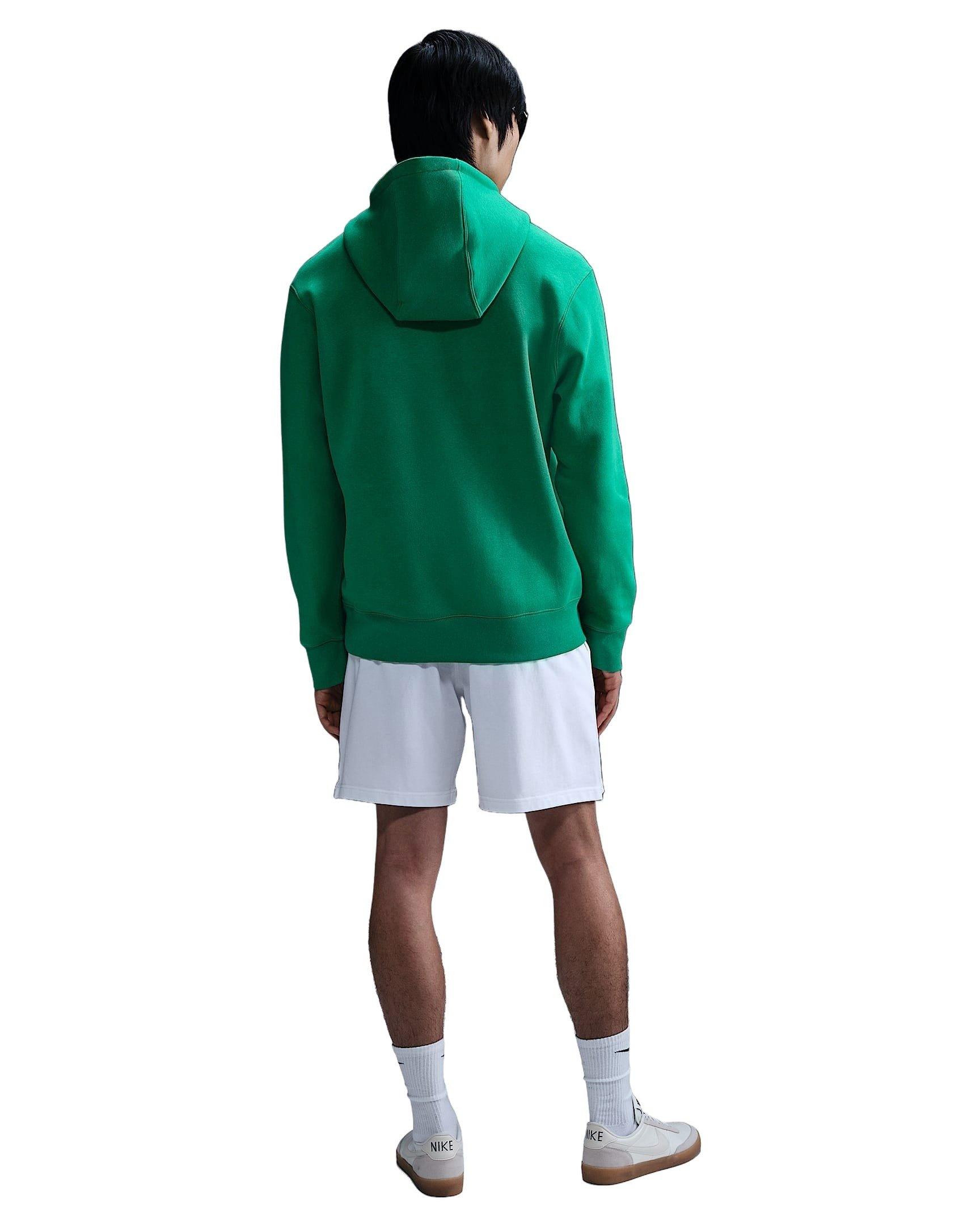 Nike Men's Club Pullover Fleece Hoodie -Green - GREEN Thumbnail View 5